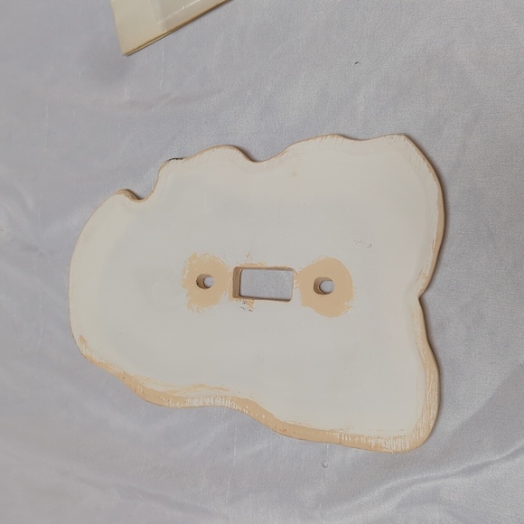 Vintage 1985 Ceramic Cocker Spaniel Hand Painted Light Switch Cover Puppy Dog - Picture 3 of 7